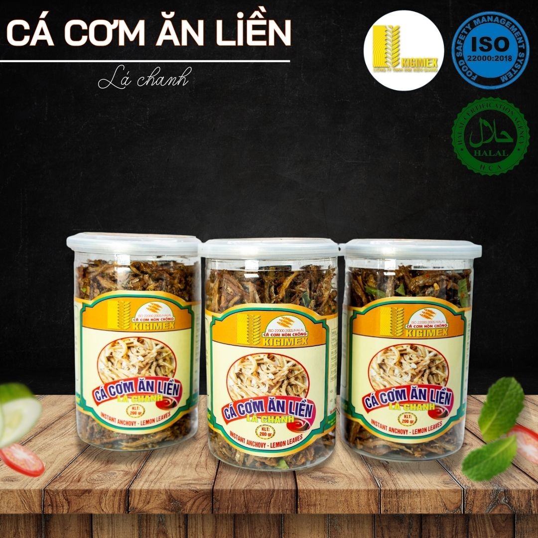 Cá cơm ăn liền - Lá chanh